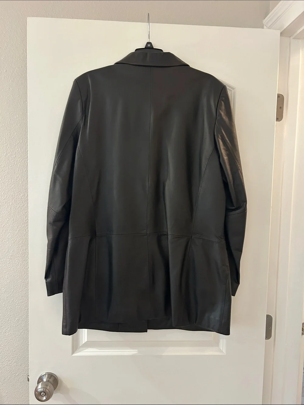 Preston & York Black Leather Blazer Jacket